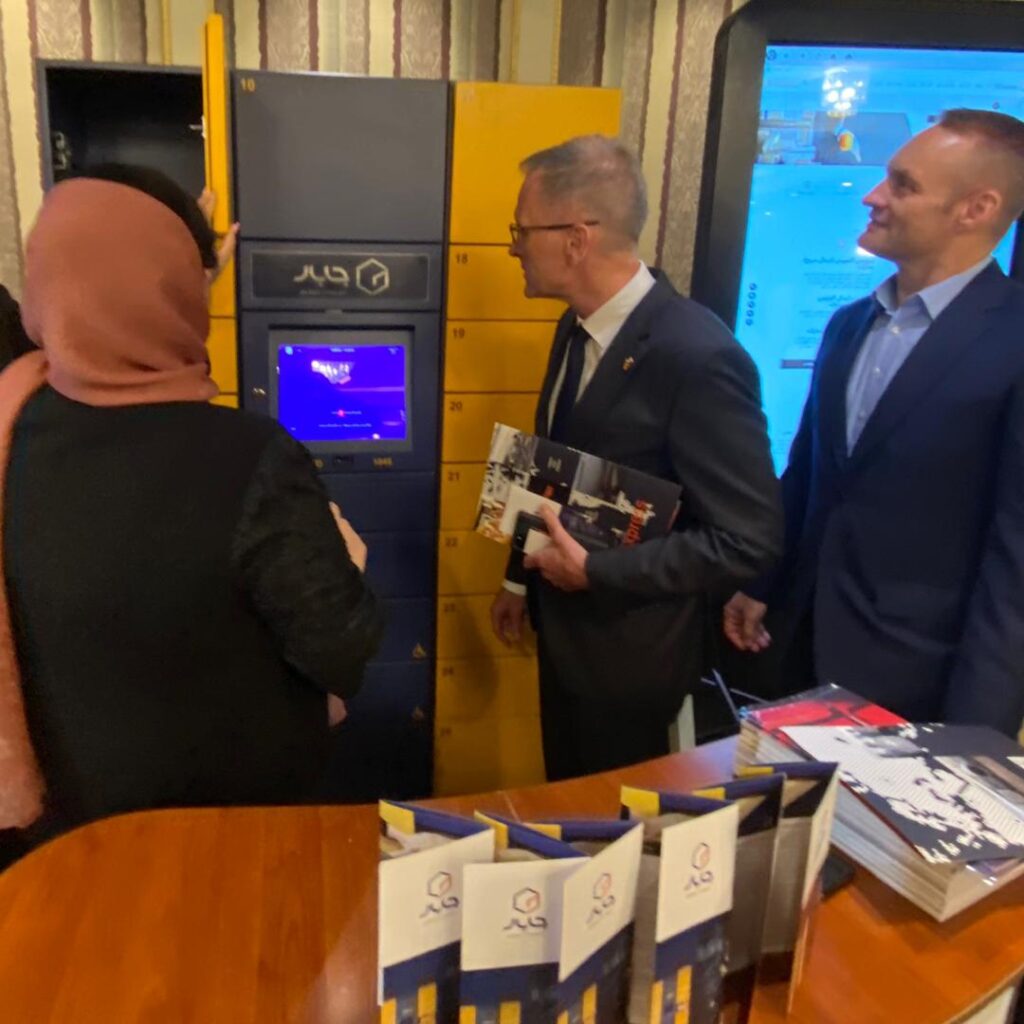 Hans-Udo Muzel and the third secretary of German Embassy